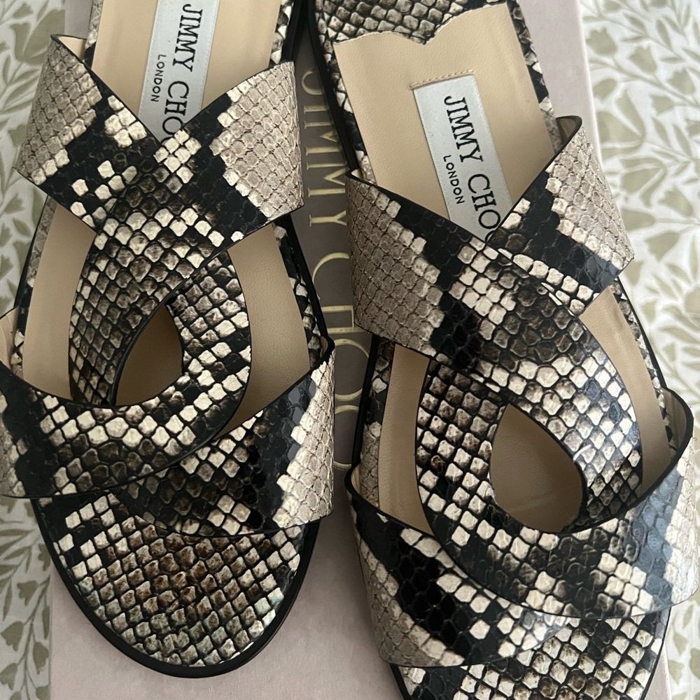 Jimmy Choo slip on sandals